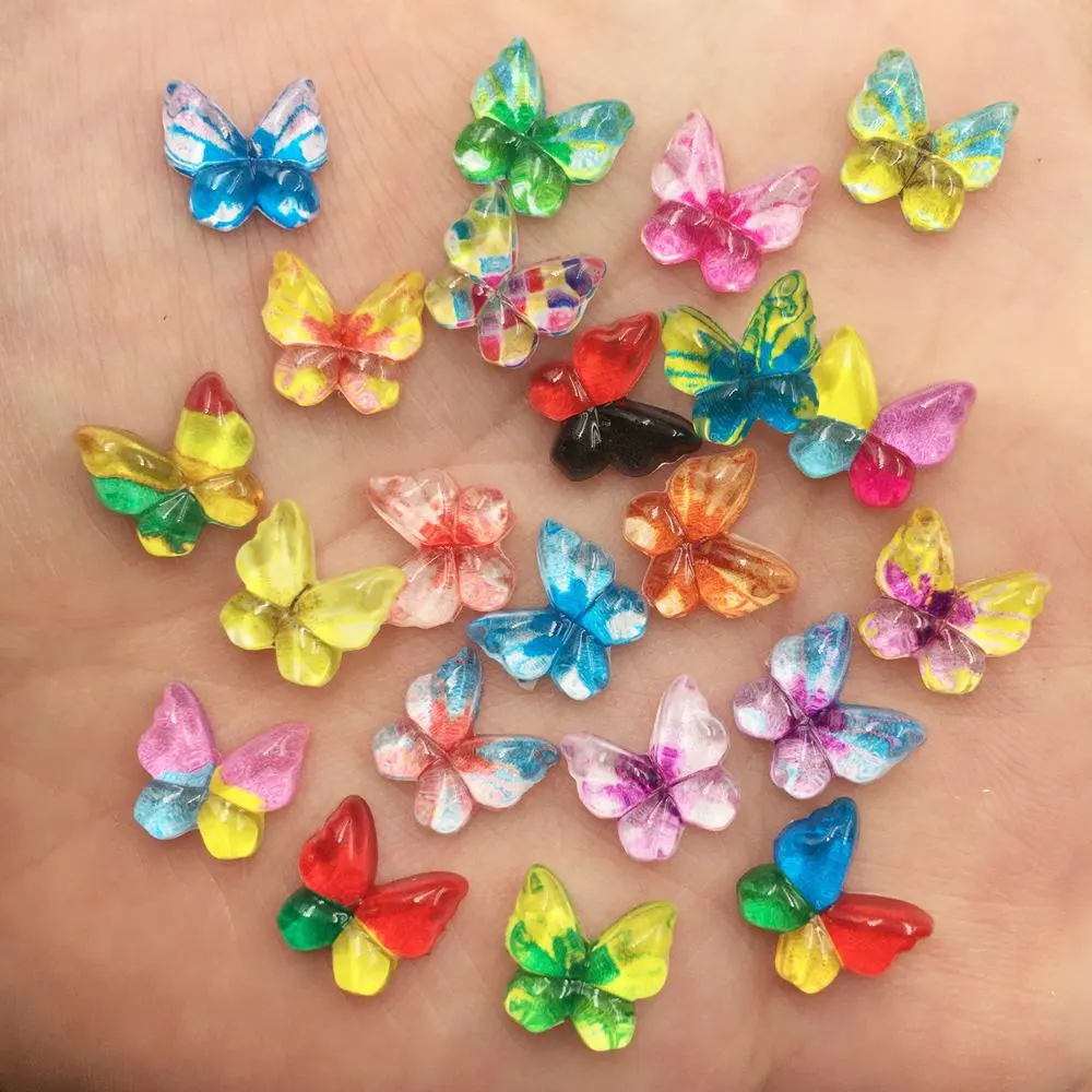Nail Art Overlay - Reçine Glitter renkli 10mm Kawaii Mini