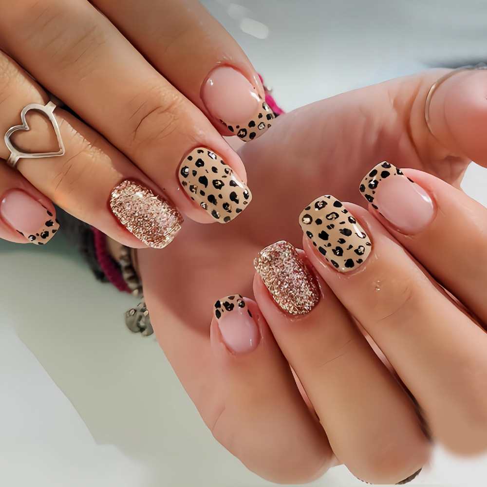 Nail Art Gliter - Kadınlar ve kızlar için kısa uzun