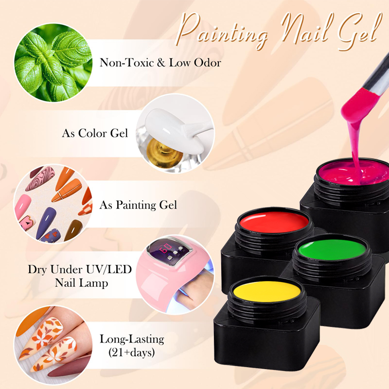 Nail Art Full Design - CHUNSHU boyama jel yarı-katı hiçbir silin