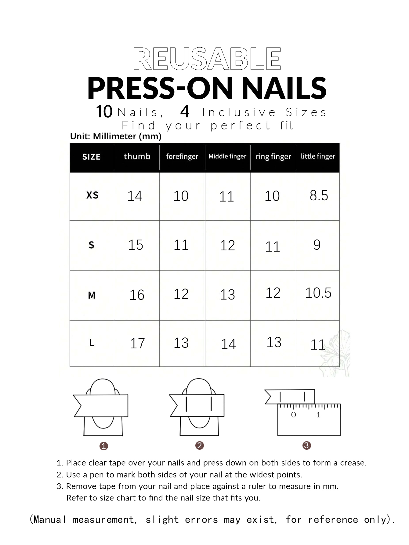 10 Parçalı Pembe ve Beyaz Puan - Press On Nail Set incelemesi ve fiyatı