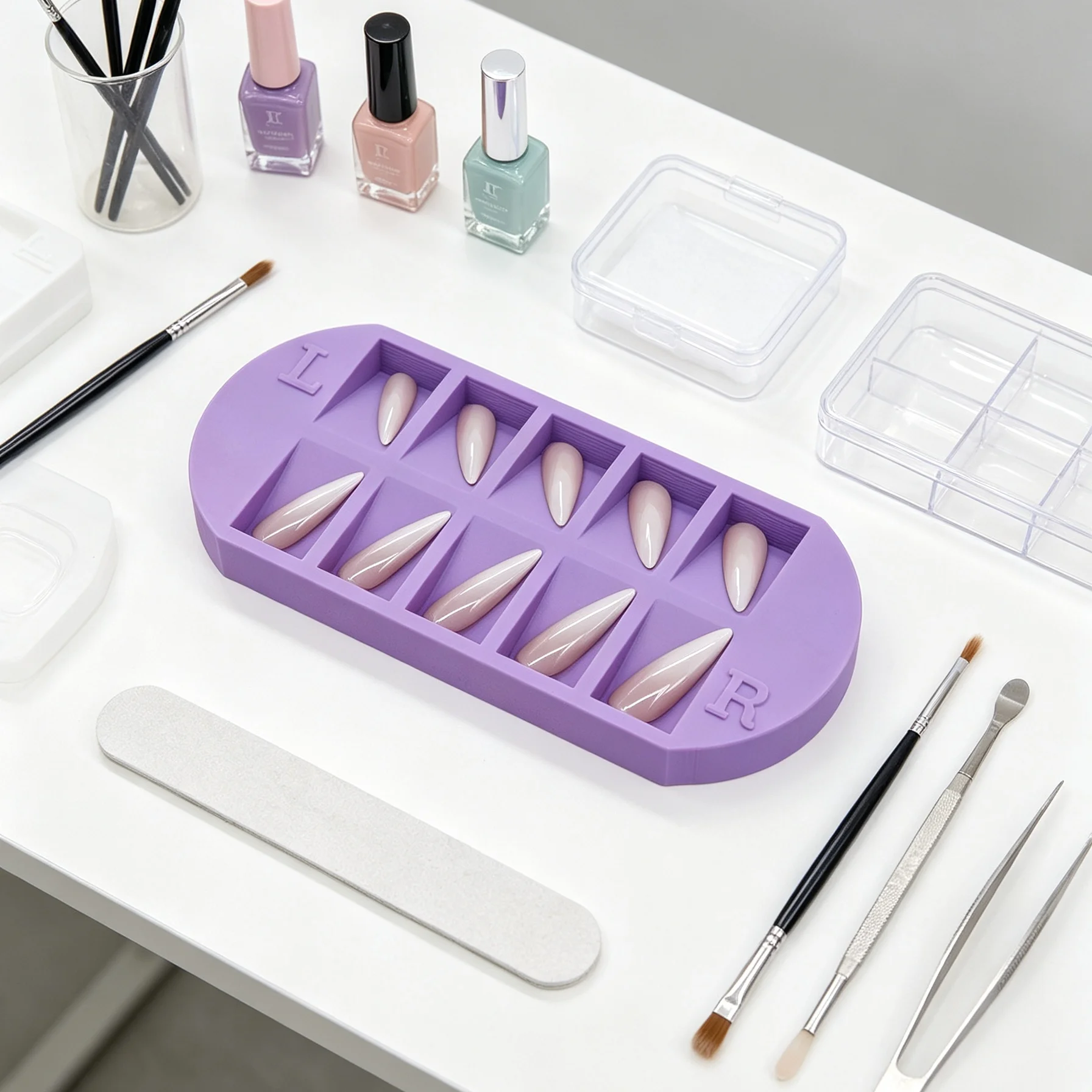 8 Bölmeli Tırnak Ucu Saklama T - Nail Art Overlay incelemesi ve fiyatı