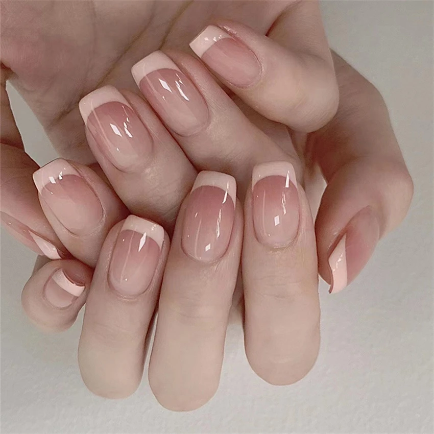 24 adet/takım Kısa Fransız Min - Press On Nail Set incelemesi ve fiyatı