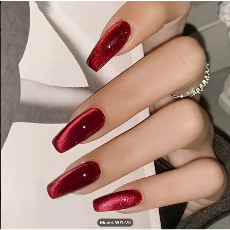 24 Adet Kırmızı Kedi Gözü Giye - Nail Art Red Cherry incelemesi ve fiyatı