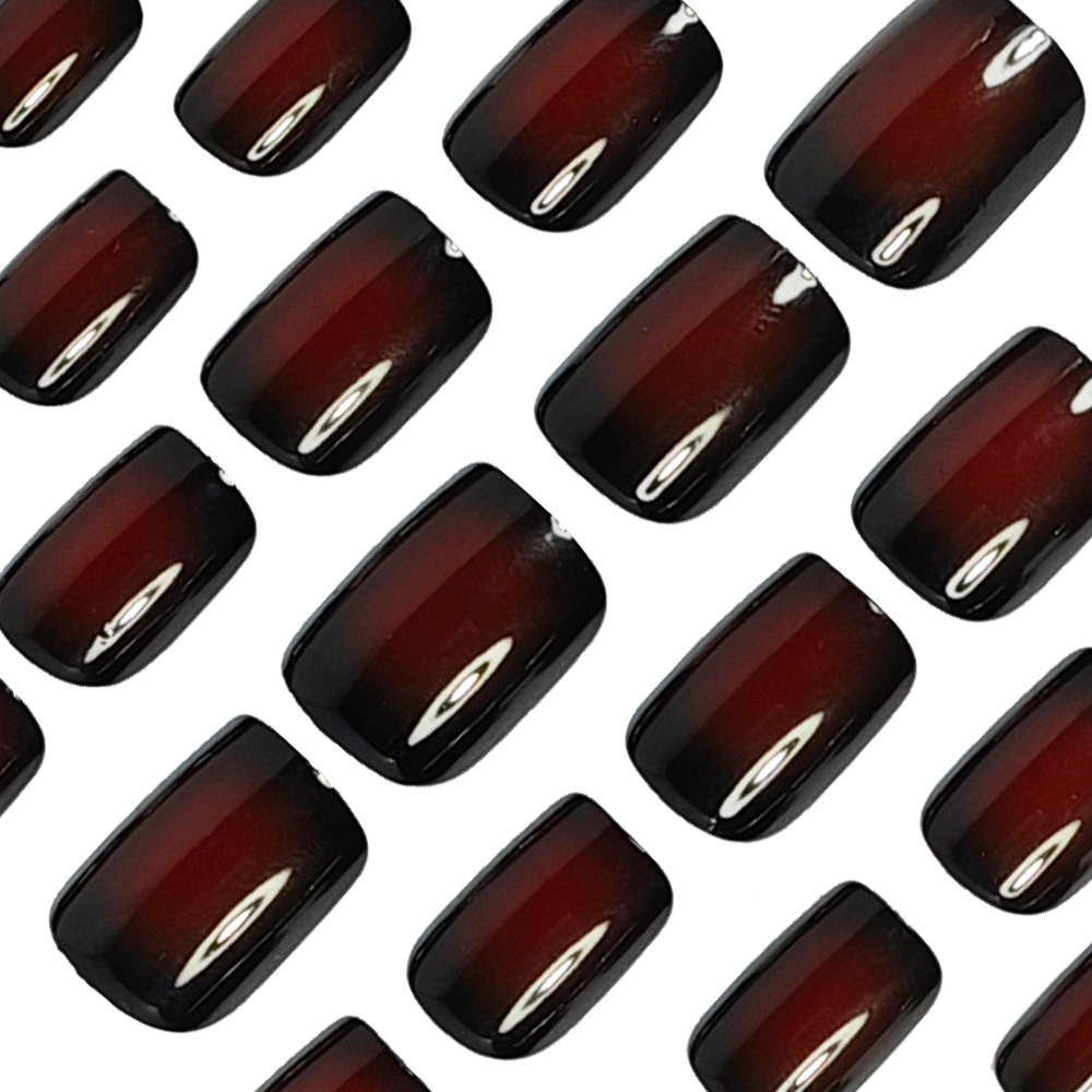Kadınlar için kısa kare takma  - Press On Nail Set incelemesi ve fiyatı