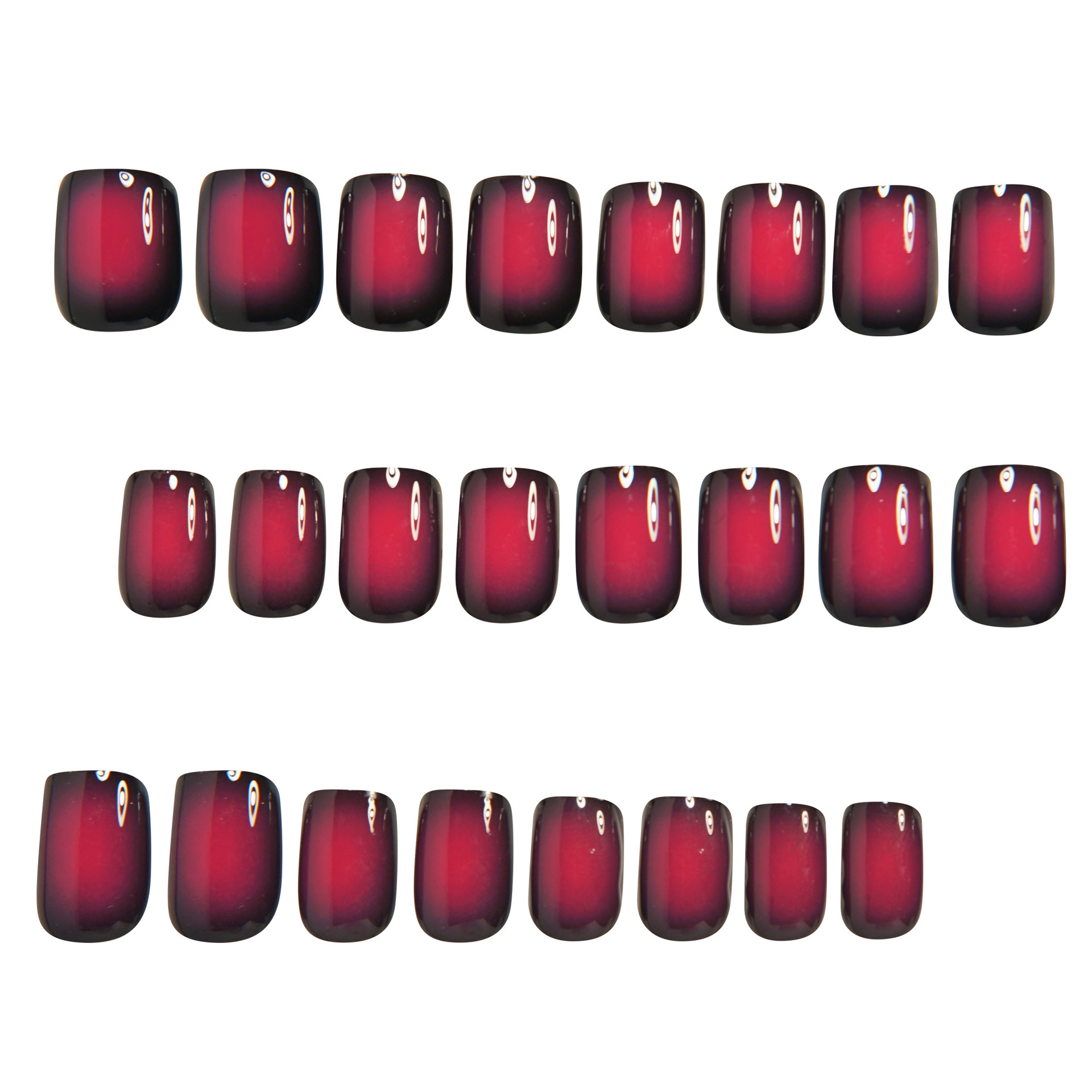 Kadınlar için kısa kare takma  - Press On Nail Set incelemesi ve fiyatı