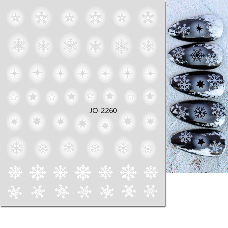 Nail Art 3d Çıkartmaları Beyaz - Nail Art Xmas Tree incelemesi ve fiyatı