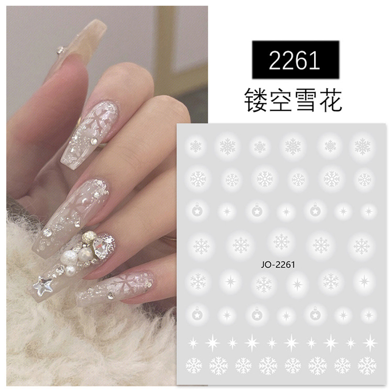 Nail Art 3d Çıkartmaları Beyaz - Nail Art Xmas Tree incelemesi ve fiyatı