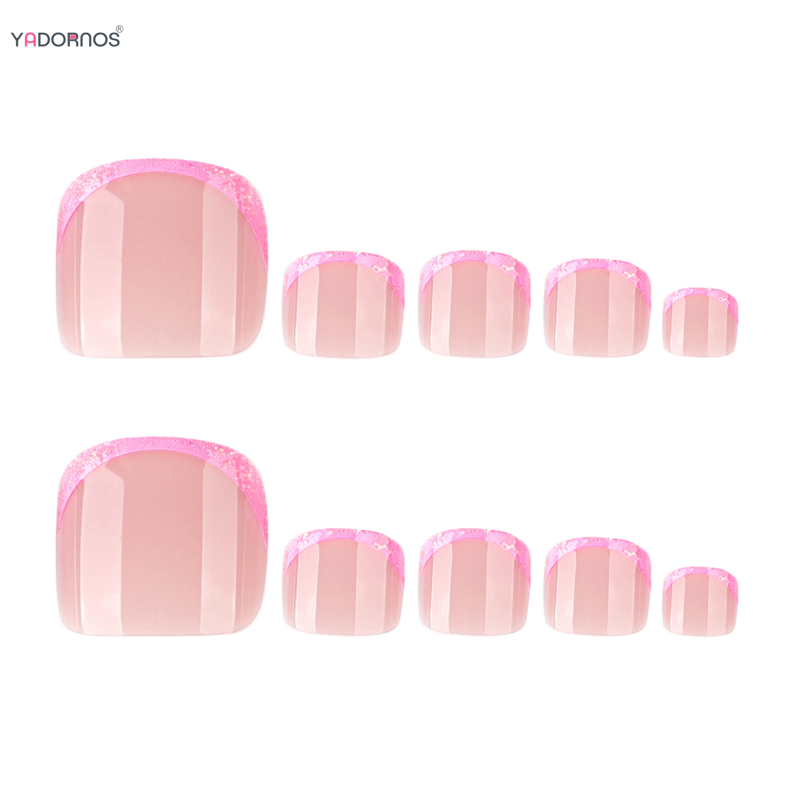 Pembe Fransız İpuçları Sahte A - Nail Art Gliter incelemesi ve fiyatı