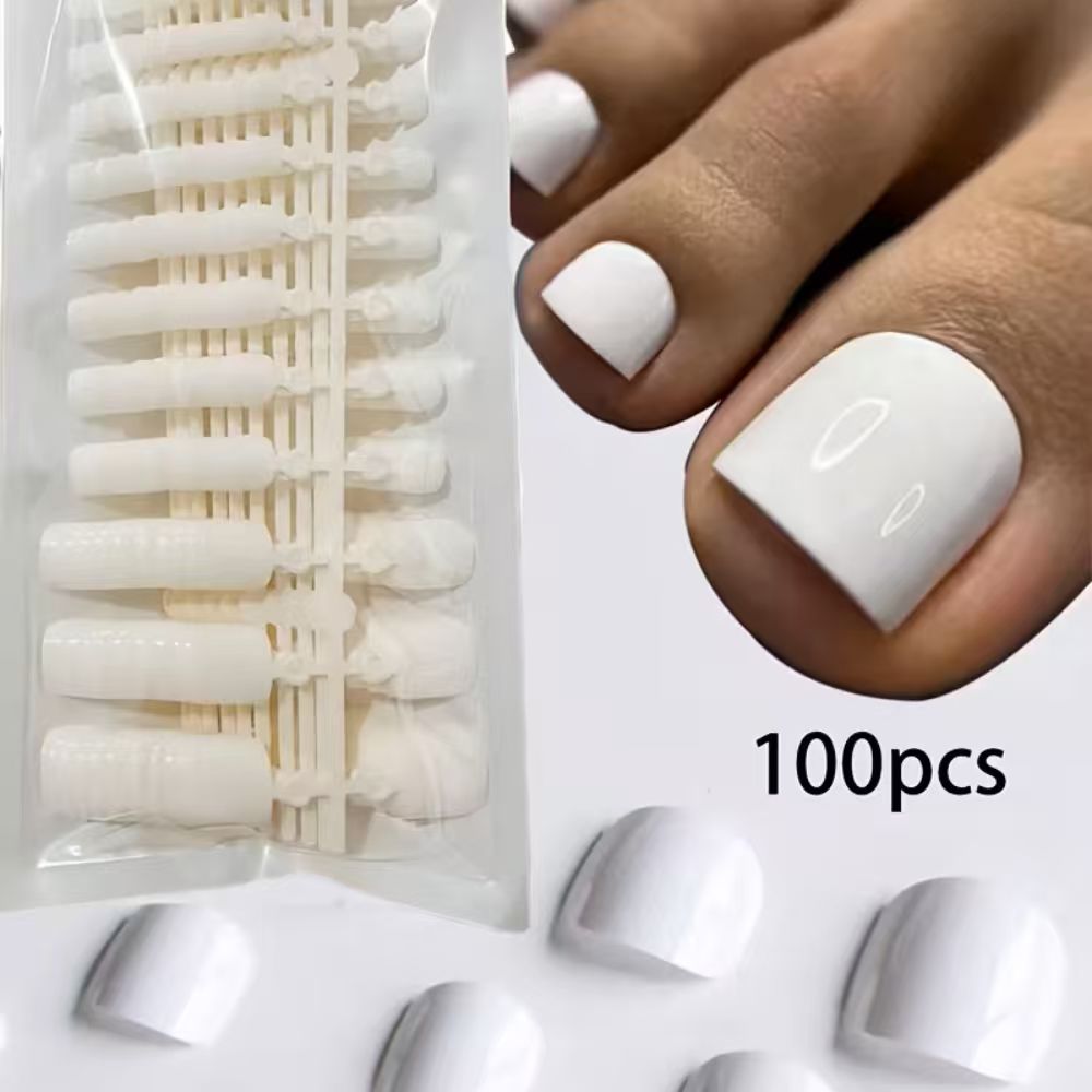 100 adet/Kutu Fransız Uçlu Tak - Press On Nail Set incelemesi ve fiyatı