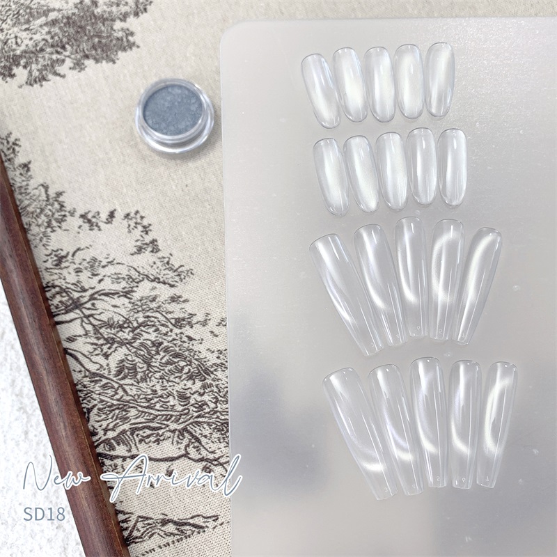 HNDO Yeni Gümüş Beyaz 3D Kedi  - Dip Powder Nail incelemesi ve fiyatı