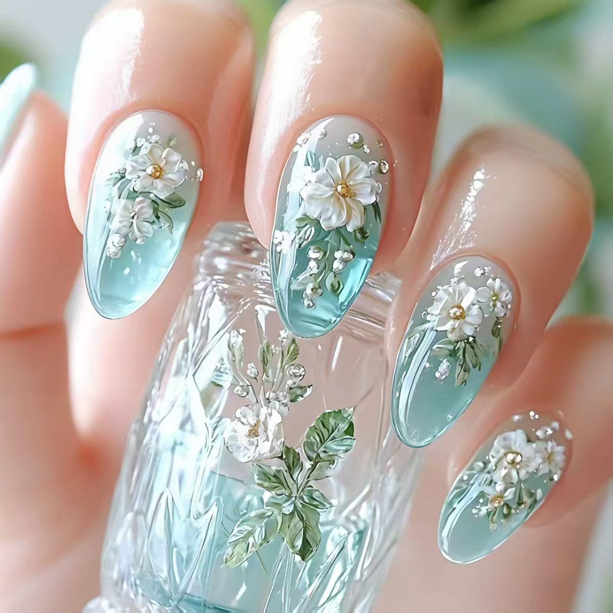 Kadınlar ve kızlar için orta b - Press On Nail Set incelemesi ve fiyatı