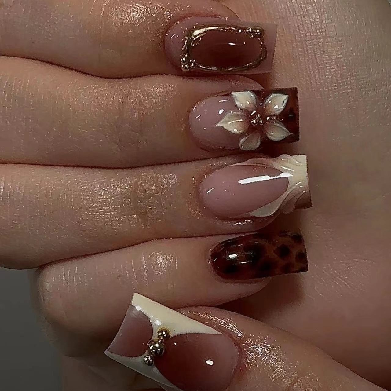 Kadınlar ve kızlar için kısa k - Press On Nail Set incelemesi ve fiyatı