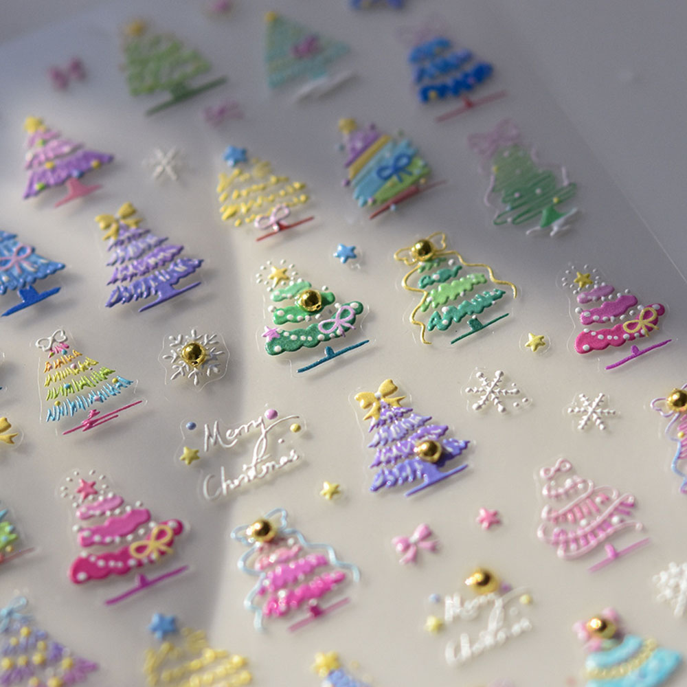 Noel Nail Art Etiketler Çıkart - Nail Art Xmas Tree incelemesi ve fiyatı