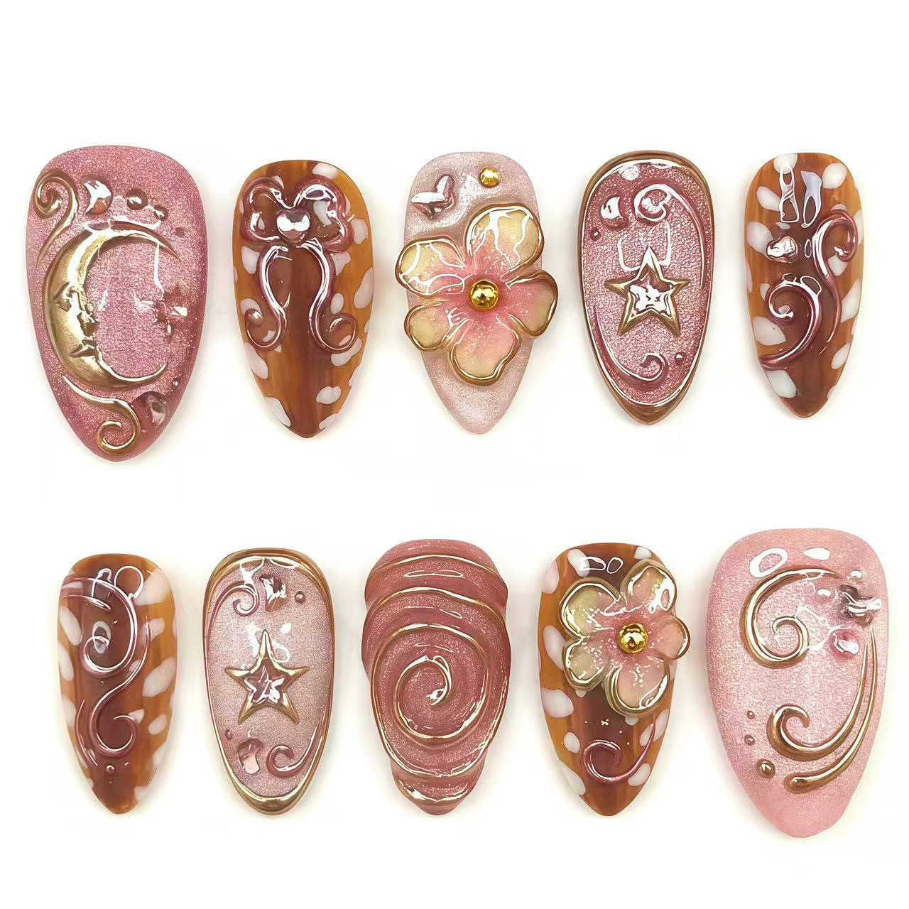 24 Adet Yaldızlı Çizgili Takma - Nail Art Full Design incelemesi ve fiyatı