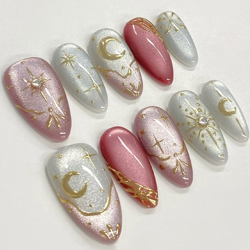 24 Adet Yaldızlı Çizgili Takma - Nail Art Full Design incelemesi ve fiyatı